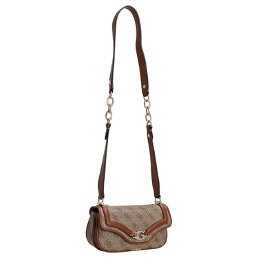 Guess Dea Flap - Umhängetasche (latte logo) - Markenkoffer