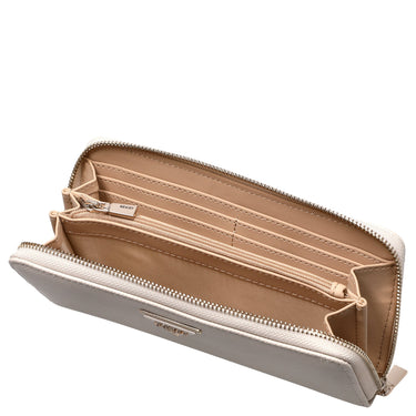 Guess Laurel II SLG Large Zip Around - Geldbörse 12cc 20 cm (bone) - Markenkoffer