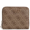 Guess Laurel II SLG Small Zip Around - Portefeuille 3cc 11 cm (logo latte)