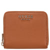 Guess Laurel II SLG Small Zip Around - Portefeuille (Couleur : cognac)