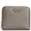Guess Laurel II SLG Small Zip Around - Portefeuille (Couleur : pewter)