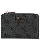 Guess Laurel II SLG Zip Around - Kreditkartenetui 4cc 12 cm (coal logo) - Markenkoffer