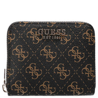 Guess Laurel ll SLG Small Zip - Geldbörse 3cc 11 cm (brown logo)