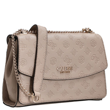 Guess Phoebe XBody Flap - Umhängetasche 24 cm (simply taupe logo) - Markenkoffer