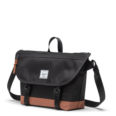 Herschel Cove Messenger - Umhängetasche S 24.5 cm (black/saddle brown) - Markenkoffer