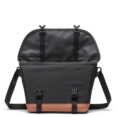Herschel Cove Messenger - Umhängetasche S 24.5 cm (black/saddle brown) - Markenkoffer
