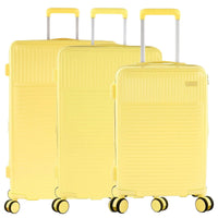 Heys Pastel - 4-Rollen-Trolley Set 3tlg. erw. (gelb)