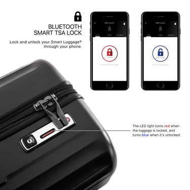 Heys SmartLuggage - 4-Rollen-Trolley L (schwarz) - Ansicht 8