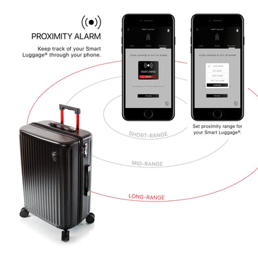 Heys SmartLuggage - 4-Rollen-Trolley L (silber) - Ansicht 6