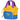 KLICKfix Lori Shopper - Fahrradtasche für Kinder (blau) - Markenkoffer