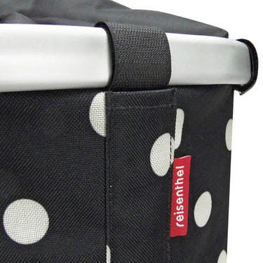 KLICKfix reisenthel Bikebasket 15 - Lenkerkorb 35 cm (black dots) - Markenkoffer