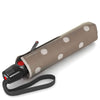 Knirps T.200 M Duomatic - Taschenschirm Regenschirm (dot art taupe)