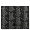 Lacoste Signature - Portefeuille Homme 6cc 11 cm (monogramme allover noir gris)