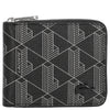 Lacoste The Blend - Portefeuille 3cc 11 cm RFID (monogramme noir gris)