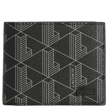 Lacoste The Blend Geschenkset - Geldbörse 3cc und Schlüsselring (monogram noir gris) - Markenkoffer