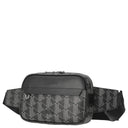 Lacoste The Blend - Gürteltasche 23 cm (monogram noir gris) - Markenkoffer