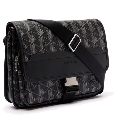 Lacoste The Blend Messenger - Umhängetasche L 29 cm (monogram noir gris) - Markenkoffer