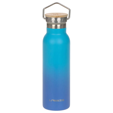 Lässig Double Walled Bottle Stainless Steel Unique - Trinkflasche 460ml (Unique Gradient Blue) - Markenkoffer