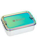 Lässig Lunchbox Stainless Steel Solid 18 cm - Brotzeitbox (Bold Rainbow) - Markenkoffer