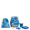 Lässig School Set Boxy Unique - Set de Cartable 7 pièces (Dégradé Vert/Bleu)