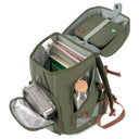 Lässig School Set Boxy Unique - Schulranzen Set 7tlg. (Olive) - Markenkoffer