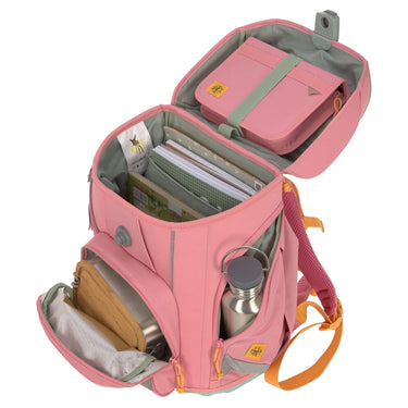 Lässig School Set Boxy Unique - Schulranzen Set 7tlg. (Pink) - Markenkoffer