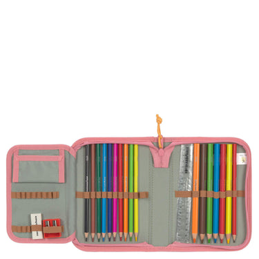 Lässig School Set Boxy Unique - Schulranzen Set 7tlg. (Pink) - Markenkoffer