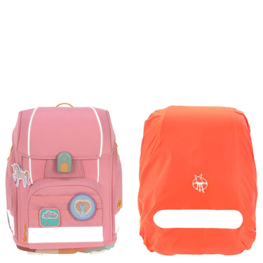 Lässig School Set Boxy Unique - Schulranzen Set 7tlg. (Pink) - Markenkoffer