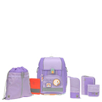 Lässig School Set Boxy Unique - Schulranzen Set 7tlg. (Violet/Lavender) - Markenkoffer