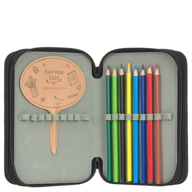 Lässig School Triple Pencil Case - Mäppchen (Unique Black) - Markenkoffer