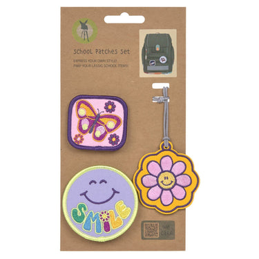 Lässig Zubehör School Patches Set - Anhänger/Patches (Flower) - Markenkoffer