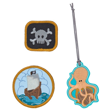 Lässig Zubehör School Patches Set - Anhänger/Patches (Pirates) - Markenkoffer