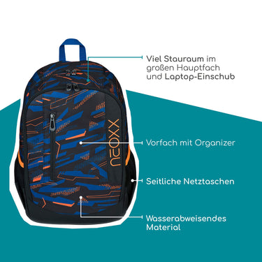 Neoxx FLOW - Schulrucksack 42.5 cm (Streetlight Runner) - Markenkoffer