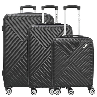 Paradise by CHECK.IN Kingston - 4 - Rollen - Trolley Set 3tlg. (schwarz) - Markenkoffer
