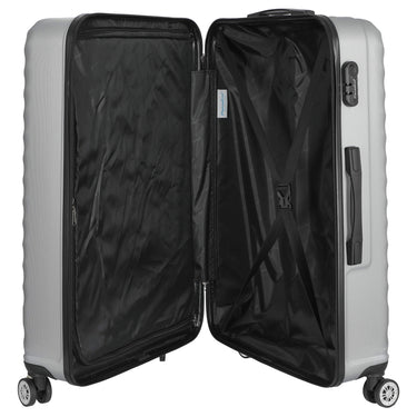 Paradise by CHECK.IN Kingston - 4 - Rollen - Trolley Set 3tlg. (silber) - Markenkoffer