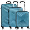 Paradise by CHECK.IN Kingston - 4 - Rollen - Trolley Set 3tlg. (türkis) - Markenkoffer