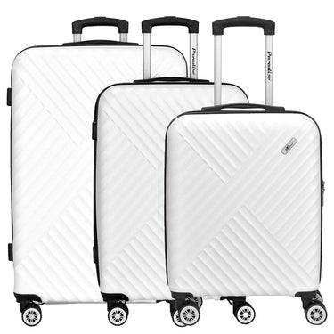 Paradise by CHECK.IN Kingston - 4 - Rollen - Trolley Set 3tlg. (weiÃŸ) - Markenkoffer