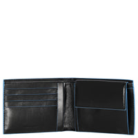 Piquadro Blue Square - Herrengeldbörse 4cc 12.5 cm (black) - Markenkoffer