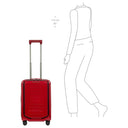 Porsche Design Roadster Hardcase - 4-Rollen-Kabinentrolley mit Vortasche S 55 cm (carminrot) - Ansicht 8