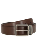 Porsche Design Soft Grain - Wende - Gürtel 35 mm (dark brown, 120) - Markenkoffer