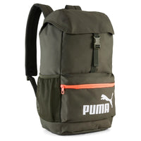Puma Phase Hooded 20 - Rucksack 46.5 cm (dark olive-glowing red)