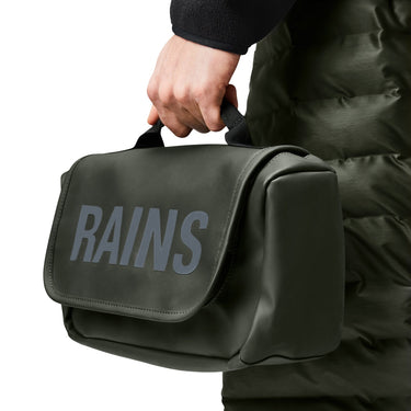 Rains Texel - Kulturbeutel zum Aufhängen 27 cm (green) - Markenkoffer