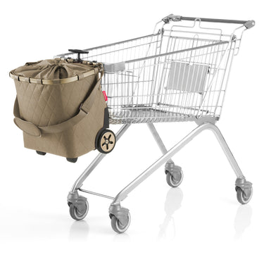 reisenthel carrycruiser - Einkaufstrolley 47.5 cm (frame rhombus olive) - Markenkoffer