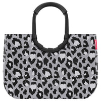 reisenthel shopping loopshopper L - Einkaufstasche mit Bügel 46 cm (frame leo nero) - Markenkoffer