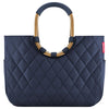 reisenthel shopping loopshopper L - Sac de shopping avec cadre 46 cm (motif losanges midnight gold)