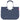 reisenthel shopping loopshopper L - Einkaufstasche mit Bügel 46 cm (herringbone dark blue) - Markenkoffer