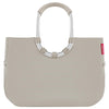 reisenthel shopping loopshopper L - Sac de shopping avec armature 46 cm (motif chevrons sable)