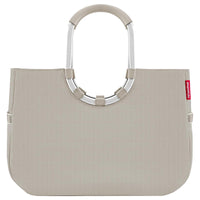 reisenthel shopping loopshopper L - Einkaufstasche mit Bügel 46 cm (herringbone sand) - Markenkoffer
