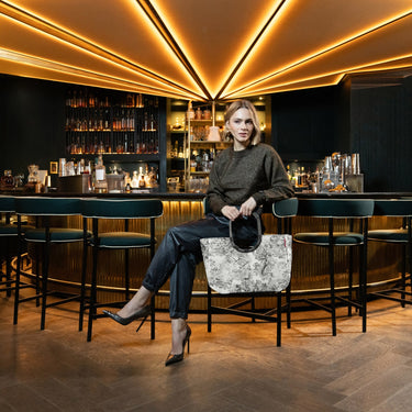 reisenthel shopping loopshopper L - Einkaufstasche mit Bügel 46 cm (jacquard grey) - Markenkoffer