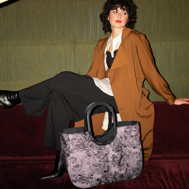 reisenthel shopping loopshopper L - Einkaufstasche mit Bügel 46 cm (jacquard rose) - Markenkoffer